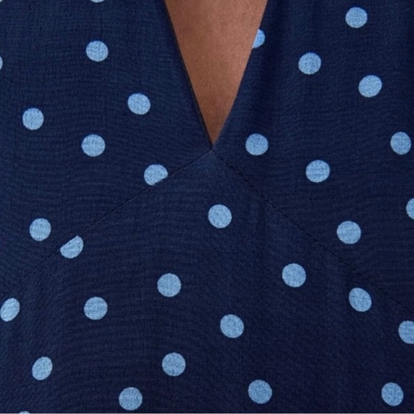 Zara Blue Polka Dot Dress NWT - Picture 6 of 6